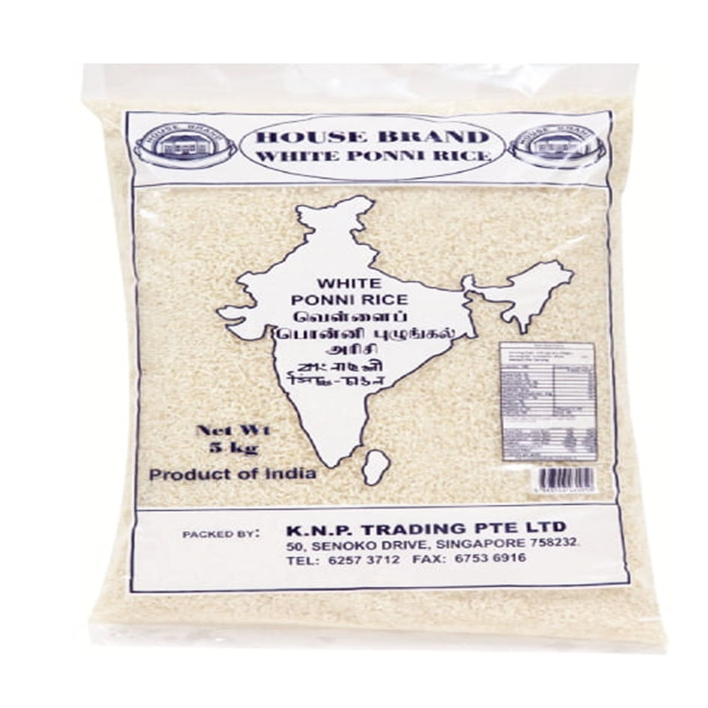 HOUSE BRAND White Ponni Rice | 5kg