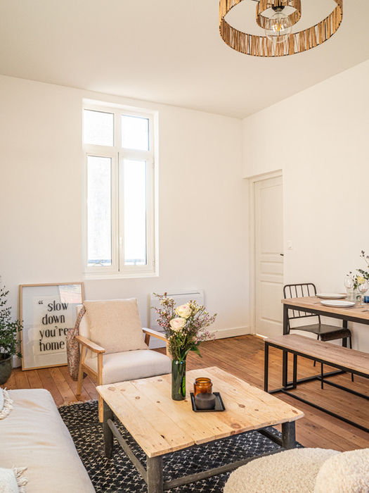Salon de l'appartement de la Maison Cachée,  Gite, Baie de Somme,  Airbnb, booking.com, Ault 