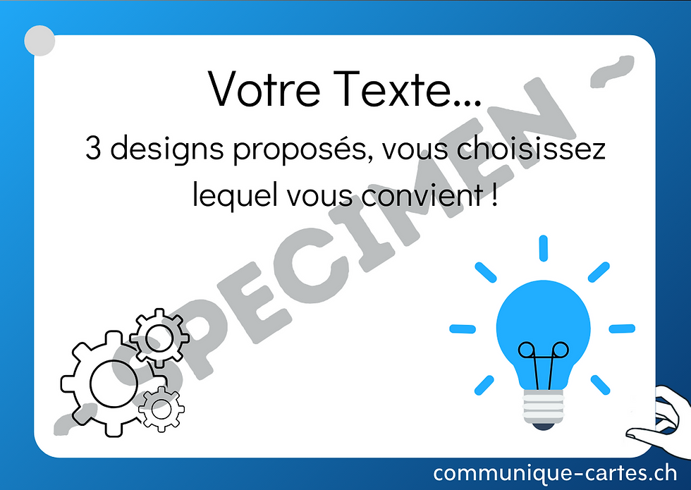 Miniature : Carte Libre "votre texte..."