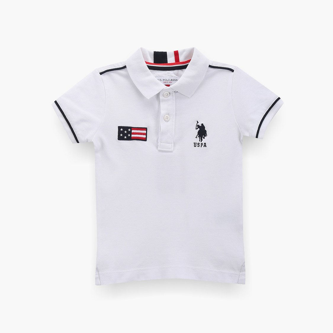 U.S. Polo Assn. Classic White Flag Polo