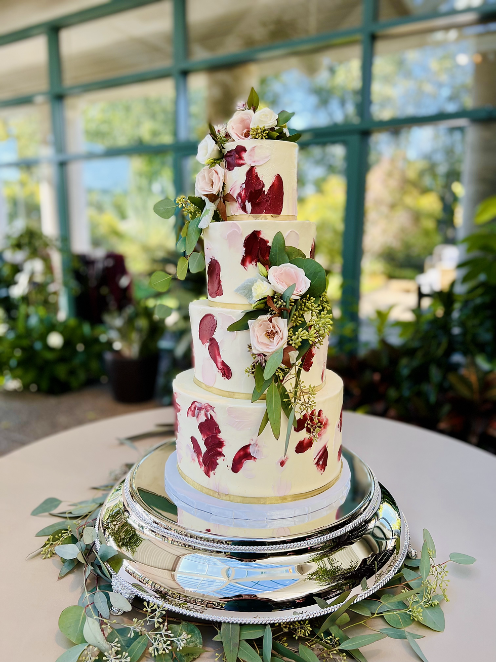 Painted Wedding Cake at Atrium