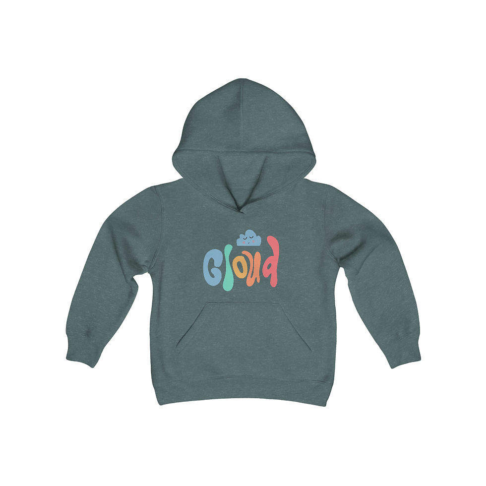 Thumbnail: Youth Hippie Cloud Heavy Blend Hooded Sweatshirt