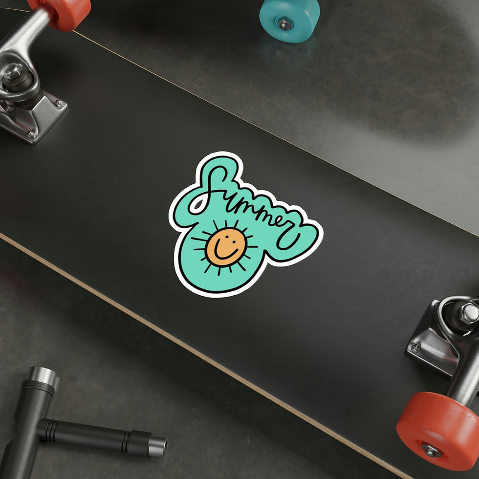 Thumbnail: Die-Cut Summer Sun Stickers