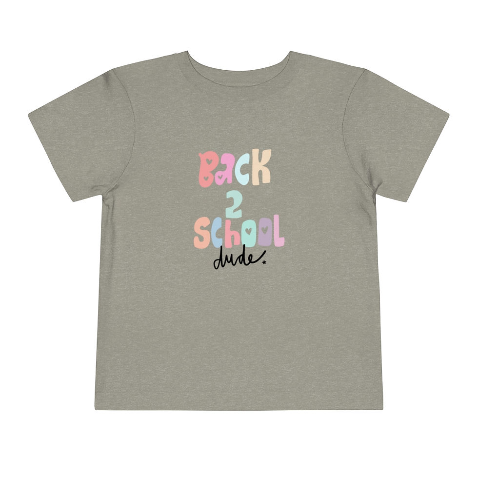 Thumbnail: Toddler Back to School Dude Short Sleeve Tee