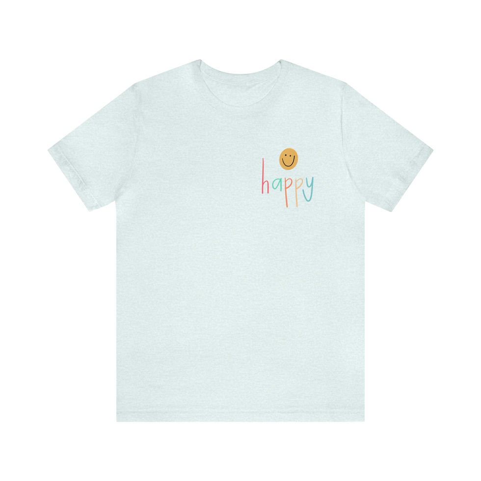 Thumbnail: Unisex Lil Happy Jersey Short Sleeve Tee