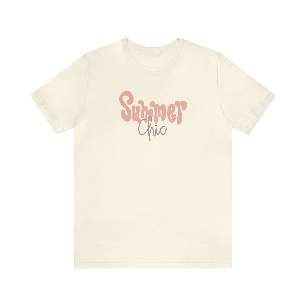Thumbnail: Unisex Summer Chic Jersey Short Sleeve Tee