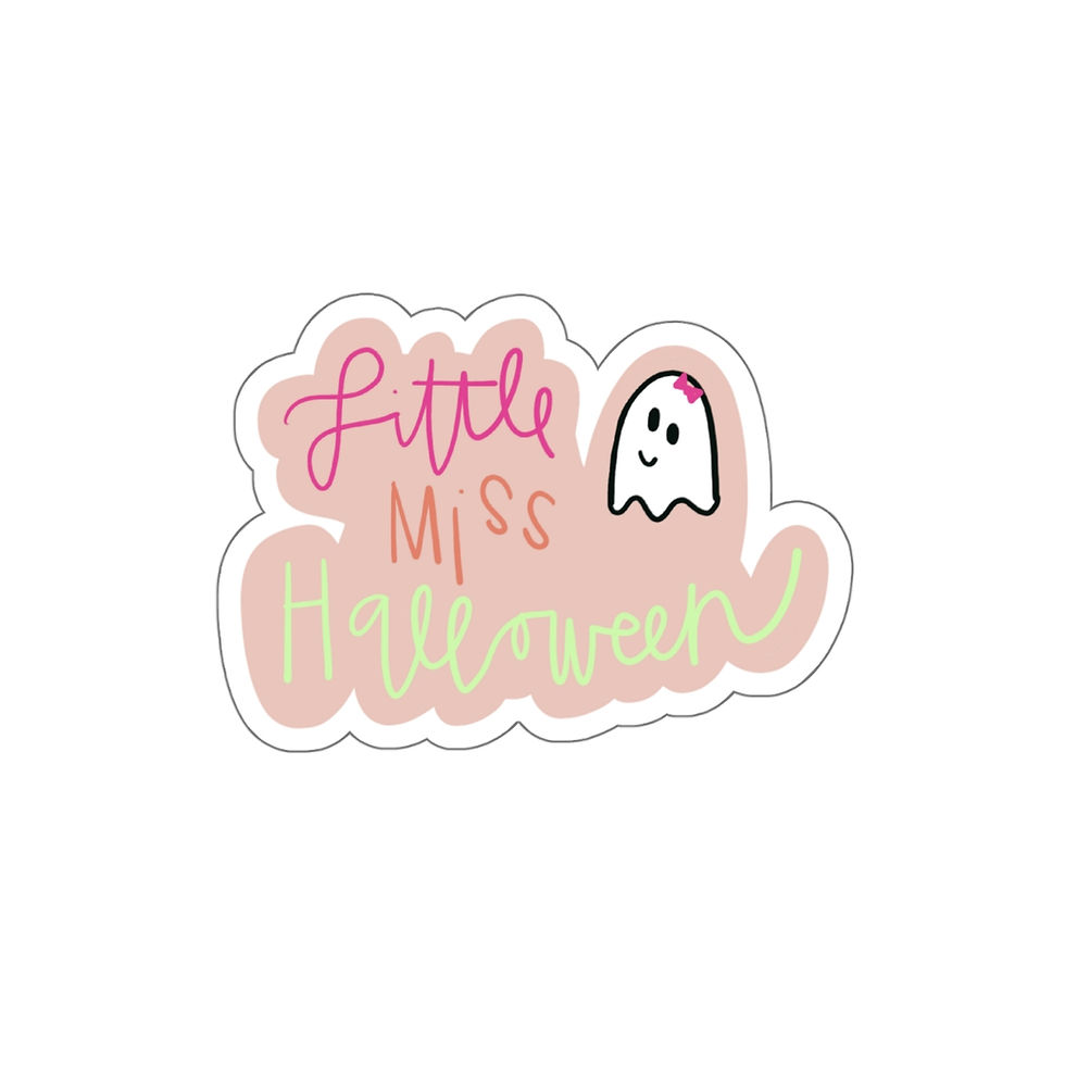 Thumbnail: Little Miss Halloween Die-Cut Stickers