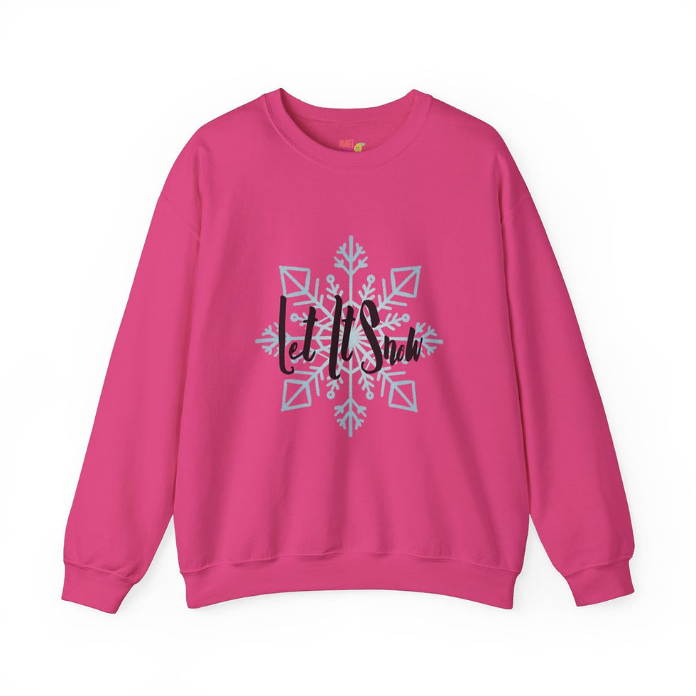 Thumbnail: Let It Snow Unisex Heavy Blend™ Crewneck Sweatshirt