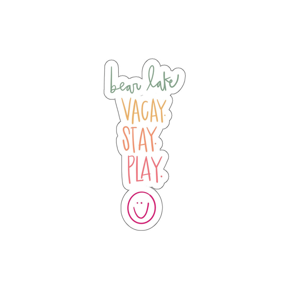 Thumbnail: Die-Cut Skinny Vacay Stay Play Stickers