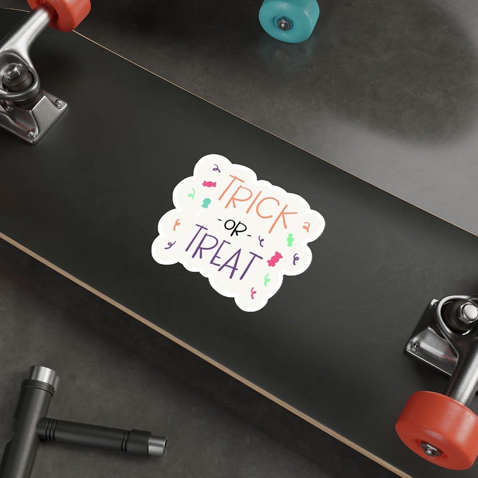 Thumbnail: Skinny Trick or Treat Die-Cut Stickers