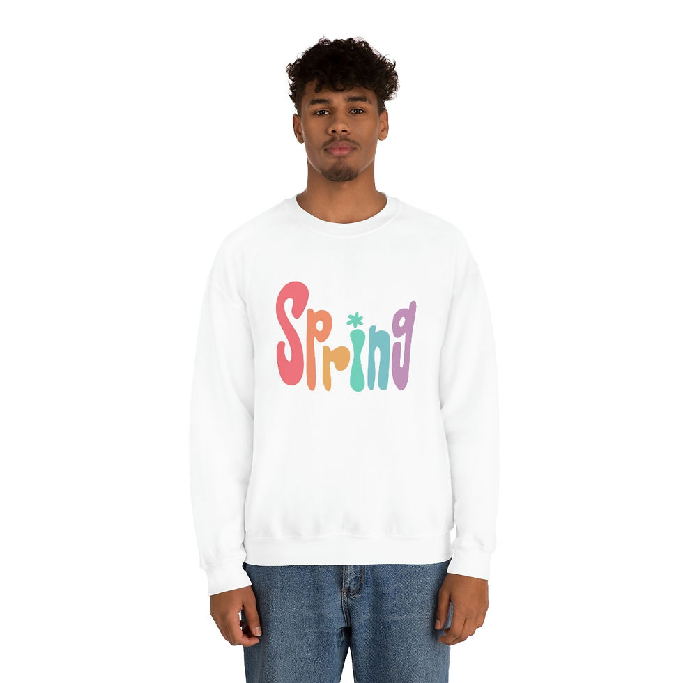 Thumbnail: Unisex Hippie Spring Heavy Blend™ Crewneck Sweatshirt
