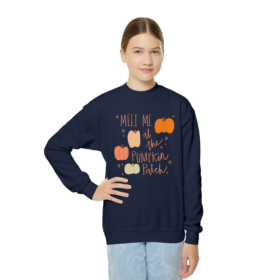 Thumbnail: Youth Pumpkin Patch Crewneck Sweatshirt