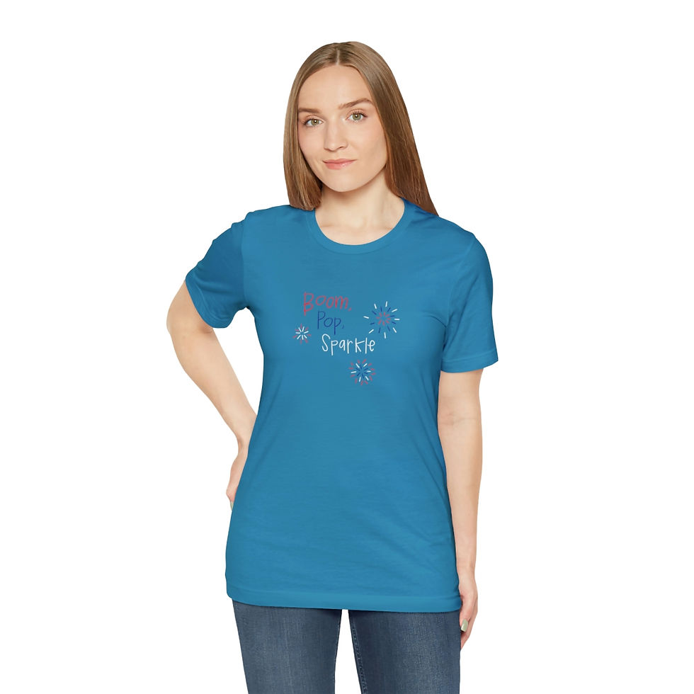 Thumbnail: Unisex Boom Pop Sparkle Jersey Short Sleeve Tee