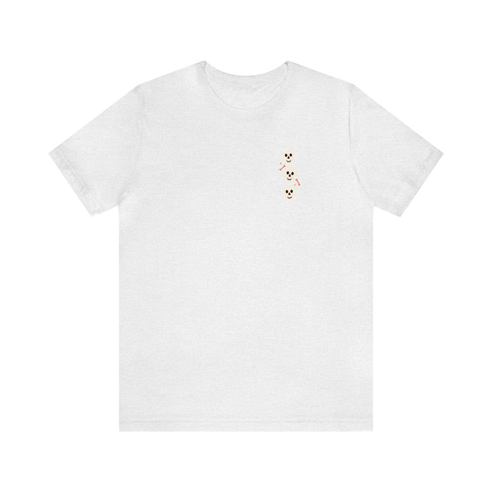 Thumbnail: Unisex Skull Trio Jersey Short Sleeve Tee
