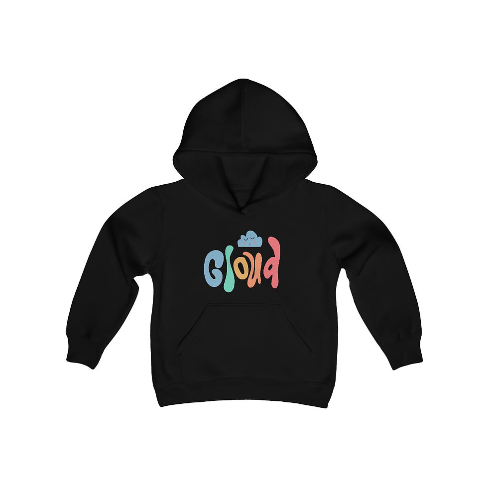 Thumbnail: Youth Hippie Cloud Heavy Blend Hooded Sweatshirt