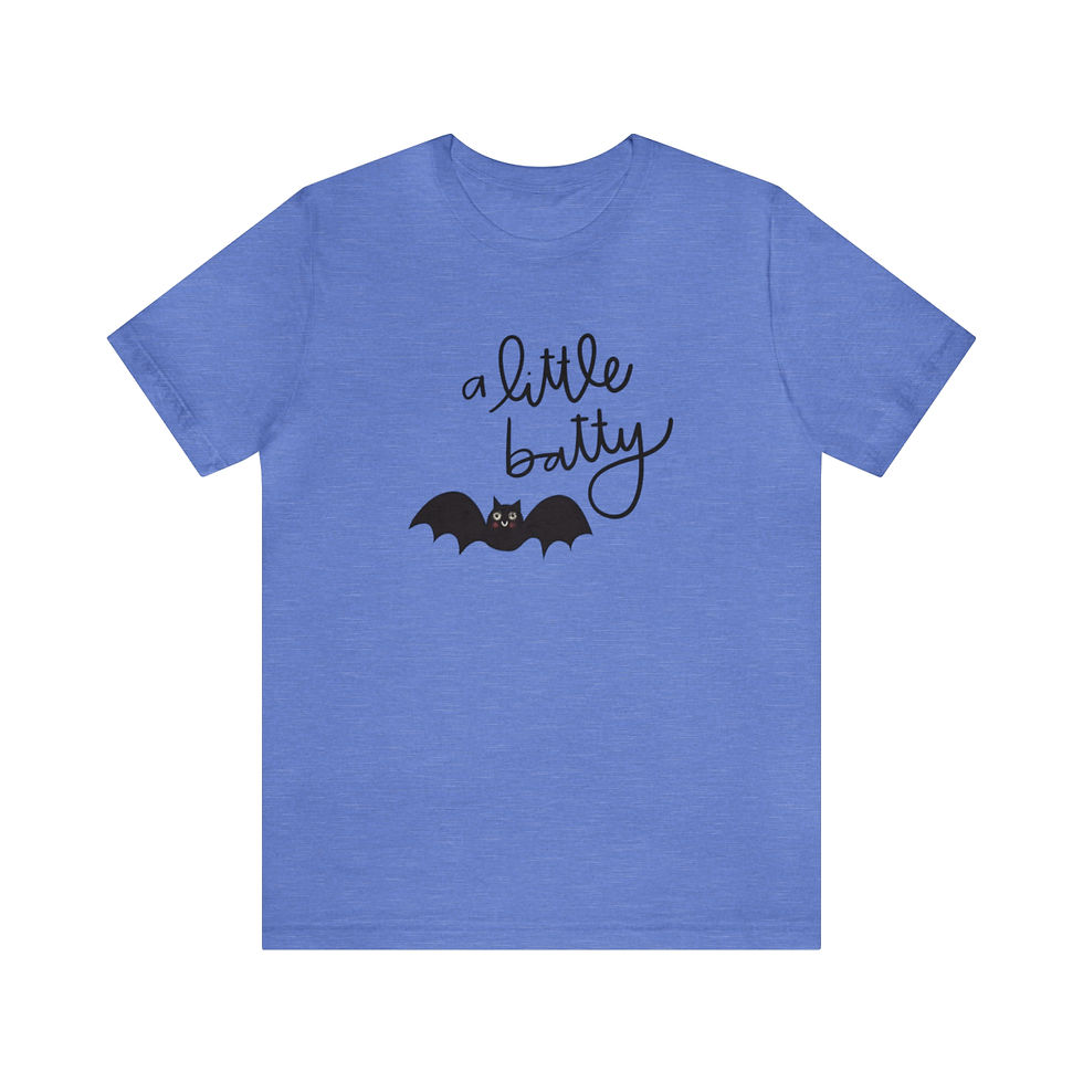Thumbnail: Unisex A Little Batty Jersey Short Sleeve Tee