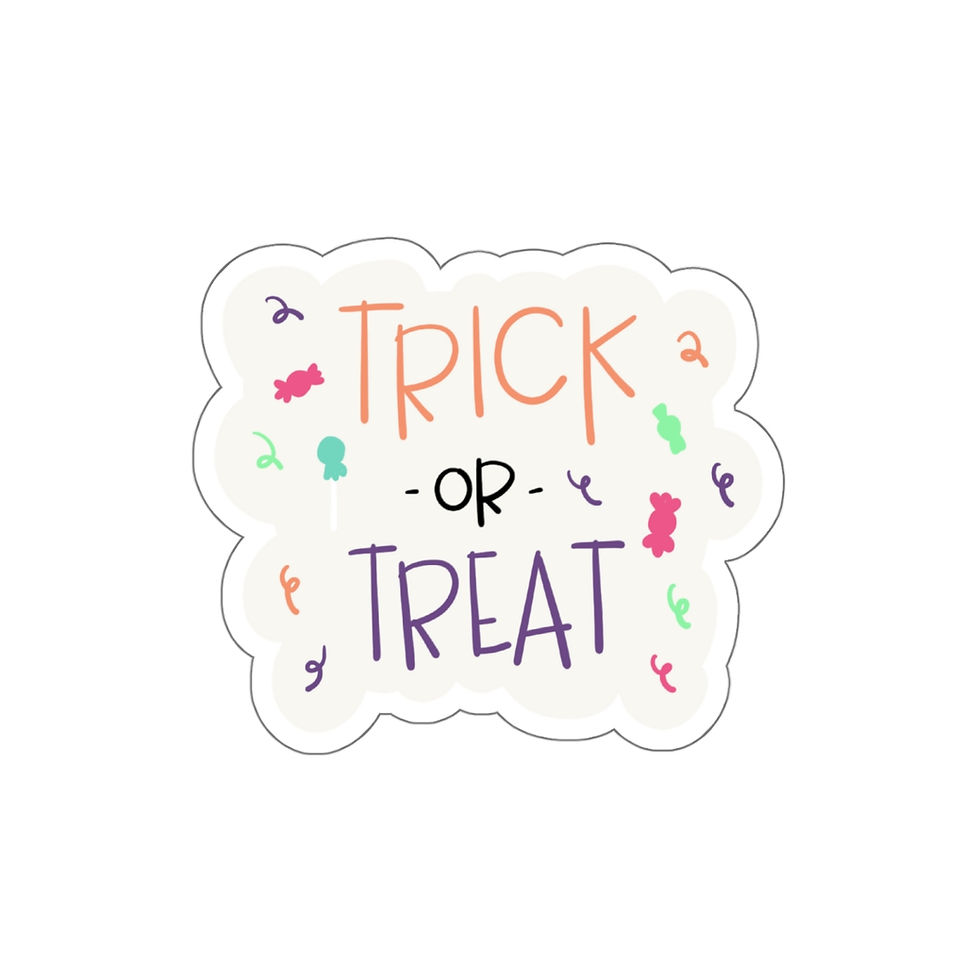 Thumbnail: Skinny Trick or Treat Die-Cut Stickers