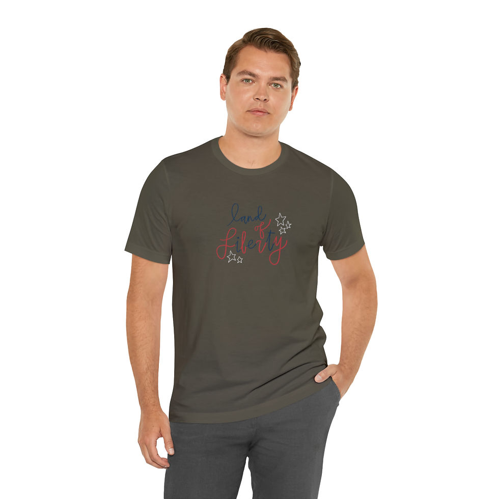 Thumbnail: Unisex Land of Liberty Jersey Short Sleeve Tee