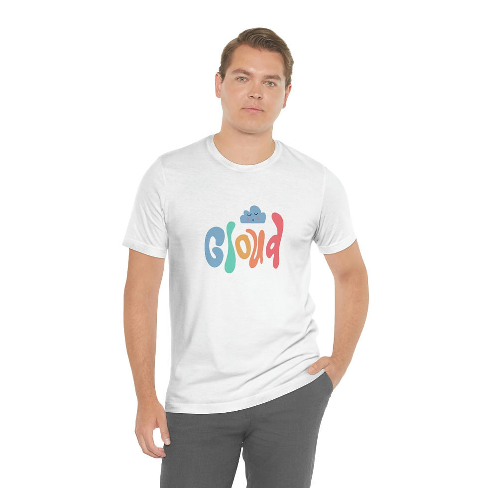 Thumbnail: Unisex Hippie Cloud Jersey Short Sleeve Tee