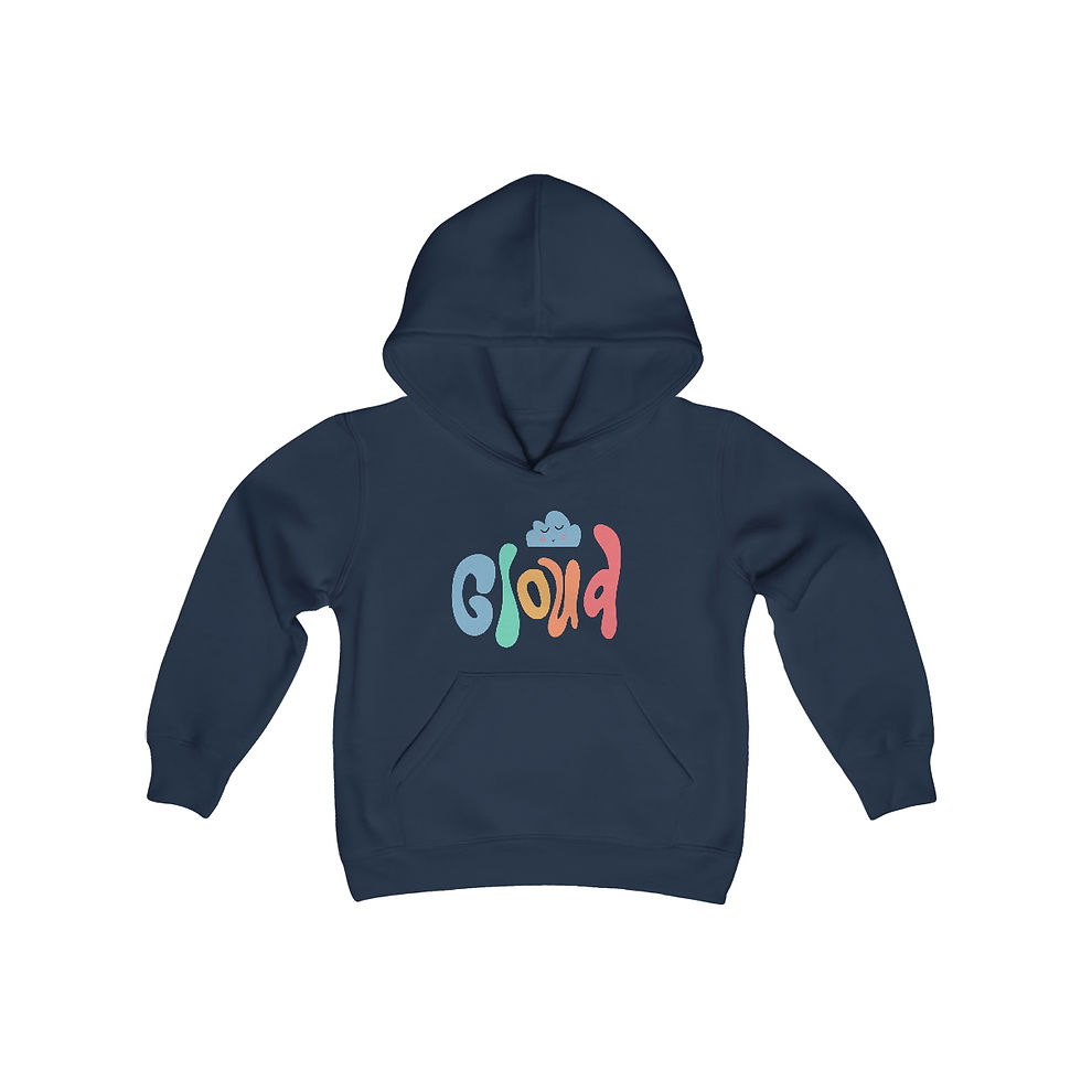 Thumbnail: Youth Hippie Cloud Heavy Blend Hooded Sweatshirt
