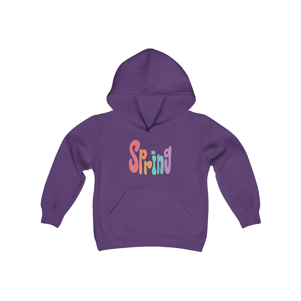 Thumbnail: Youth Hippie Spring Heavy Blend Hooded Sweatshirt