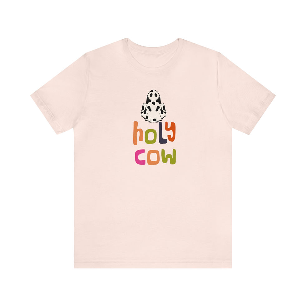 Thumbnail: Unisex Holy Cow Jersey Short Sleeve Tee