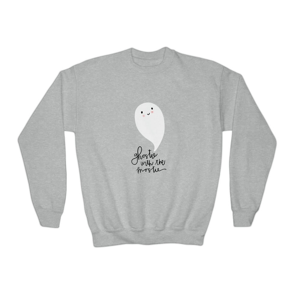 Thumbnail: Youth Ghostie with the Mostie Crewneck Sweatshirt