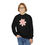 Thumbnail: Youth Pink Flower Crewneck Sweatshirt