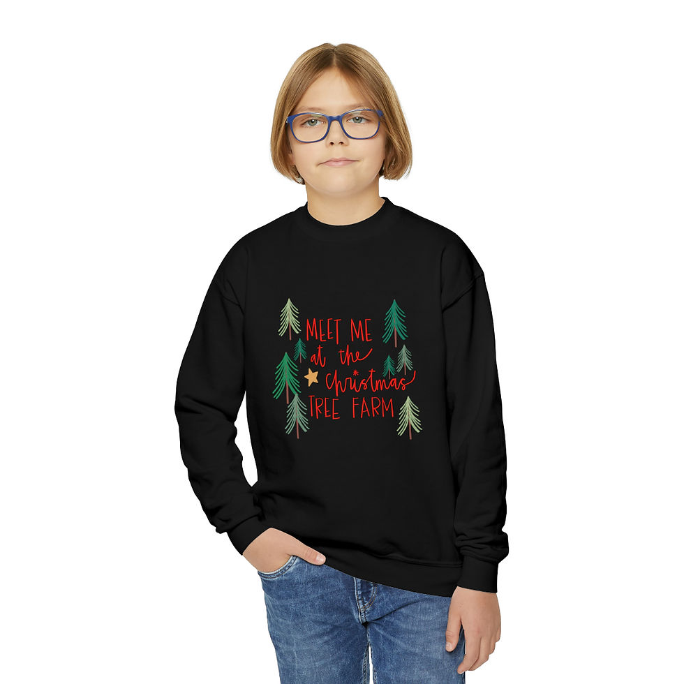 Thumbnail: Youth Christmas Tree Farm Crewneck Sweatshirt