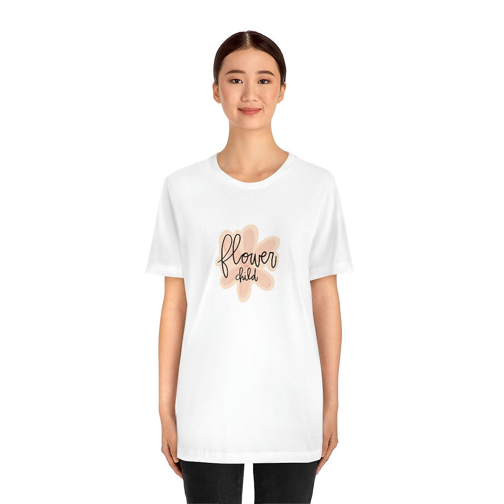 Thumbnail: Unisex Flower Child Jersey Short Sleeve Tee