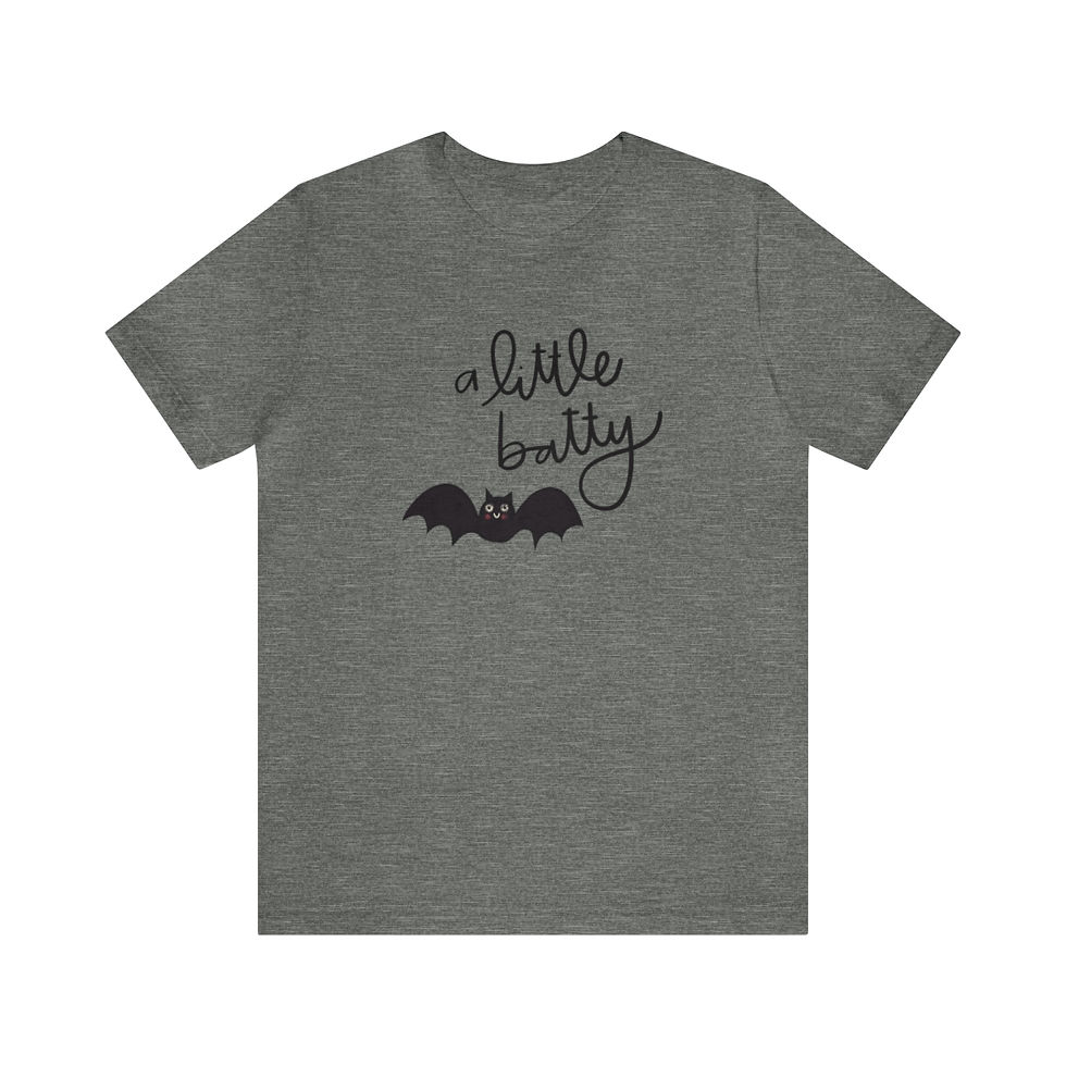 Thumbnail: Unisex A Little Batty Jersey Short Sleeve Tee