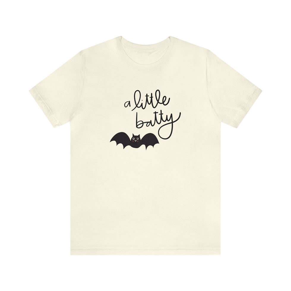 Thumbnail: Unisex A Little Batty Jersey Short Sleeve Tee