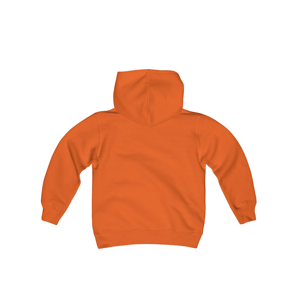 Thumbnail: Youth Bones Heart Halloween Heavy Blend Hooded Sweatshirt