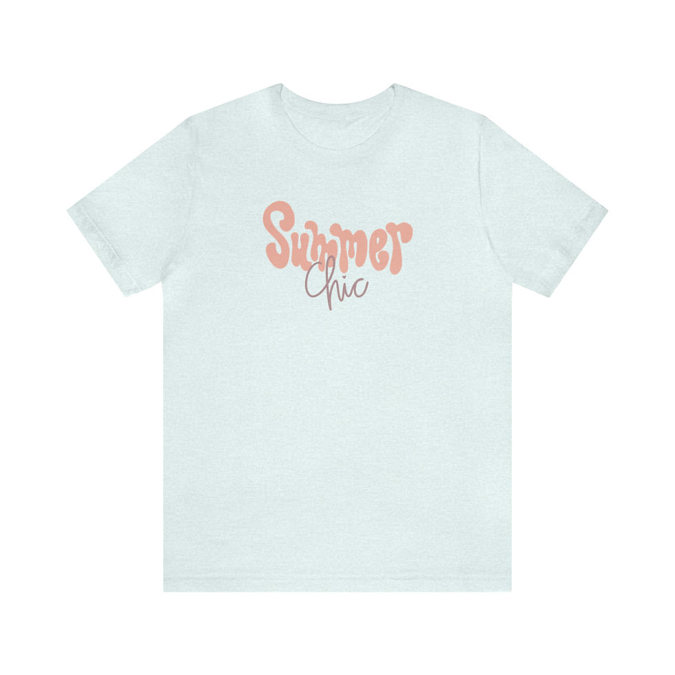 Thumbnail: Unisex Summer Chic Jersey Short Sleeve Tee