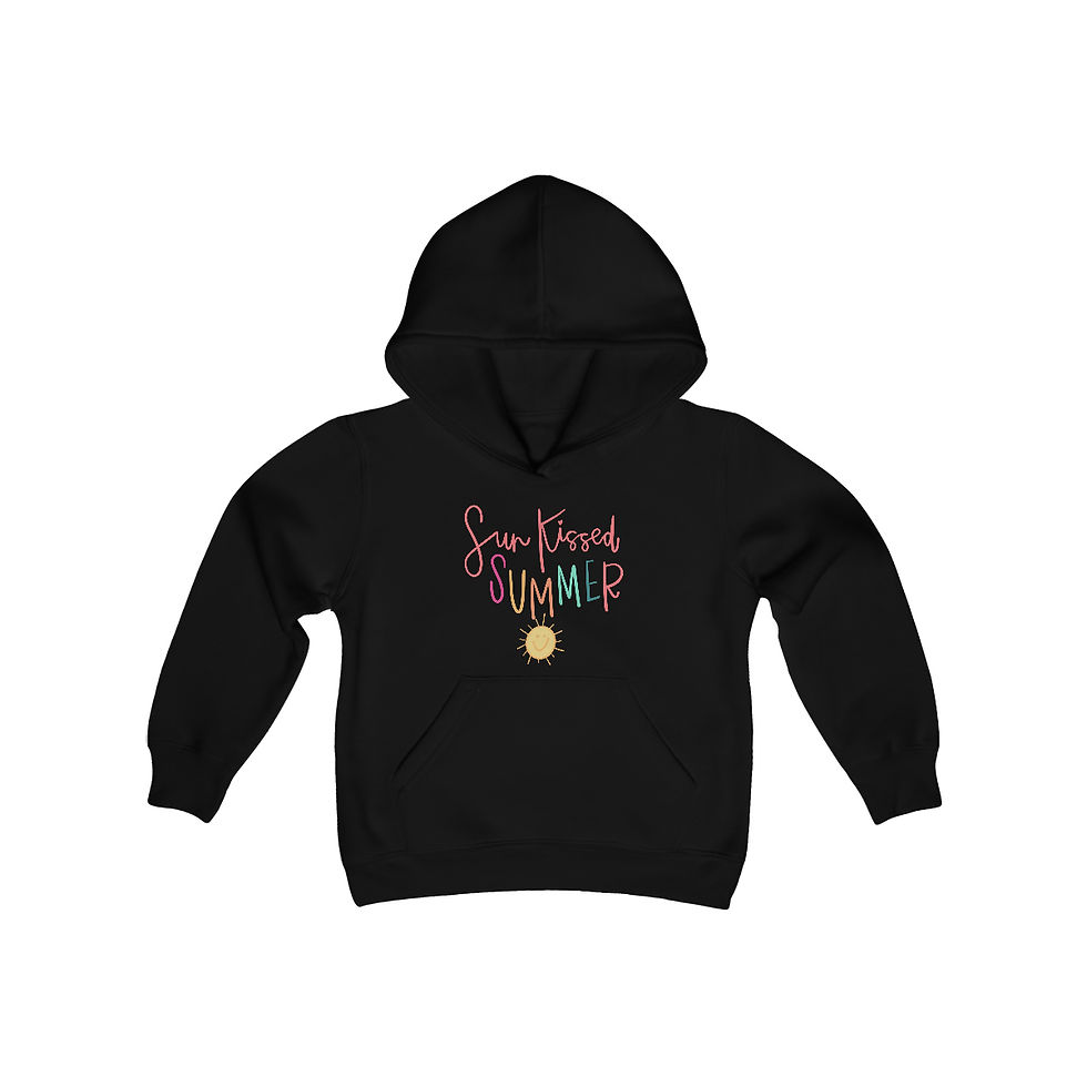 Thumbnail: Youth Colorful Sun Kissed Summer Heavy Blend Hooded Sweatshirt