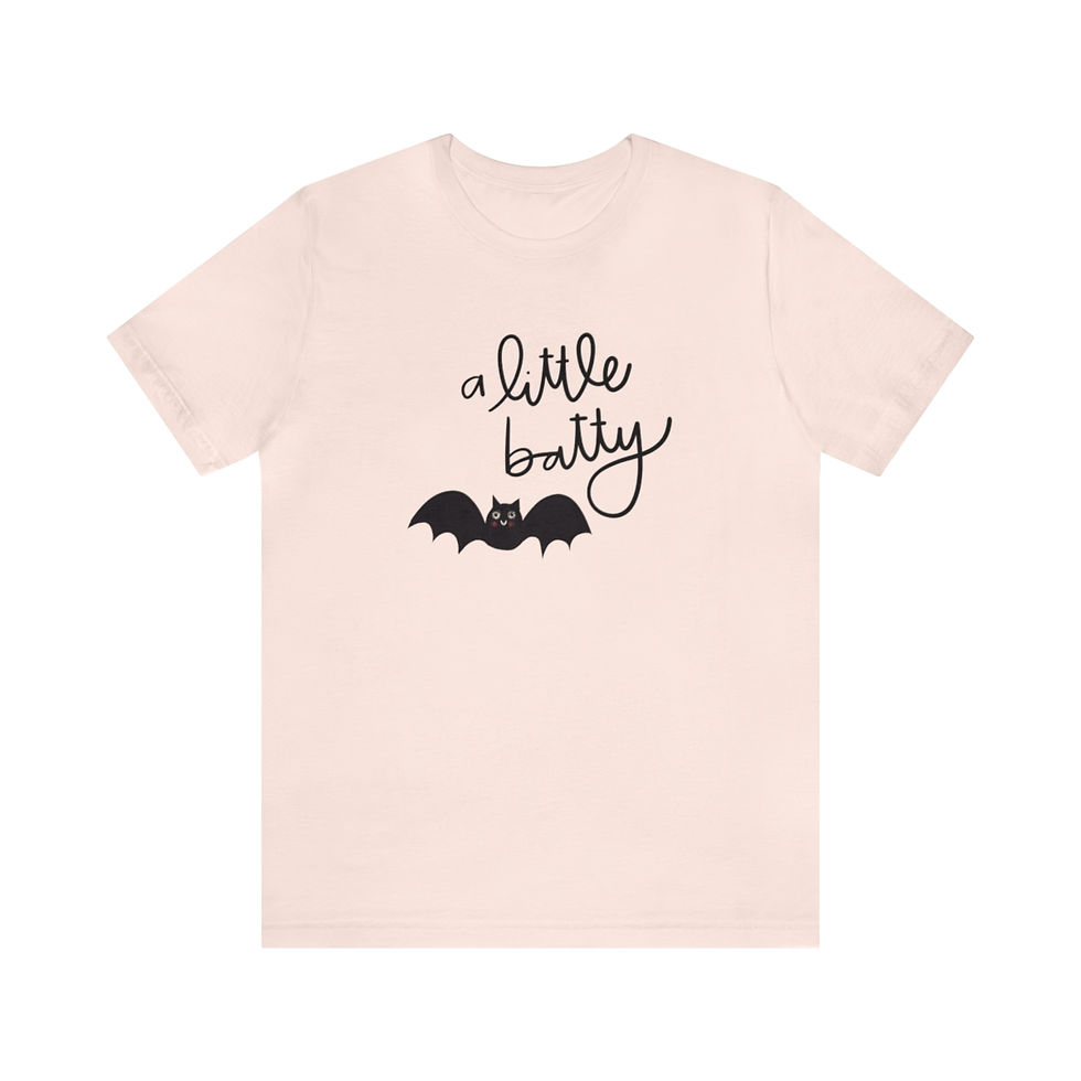 Thumbnail: Unisex A Little Batty Jersey Short Sleeve Tee