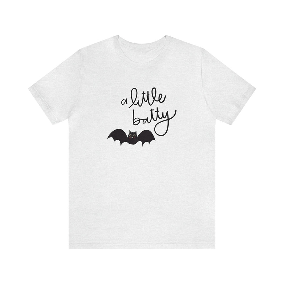 Thumbnail: Unisex A Little Batty Jersey Short Sleeve Tee
