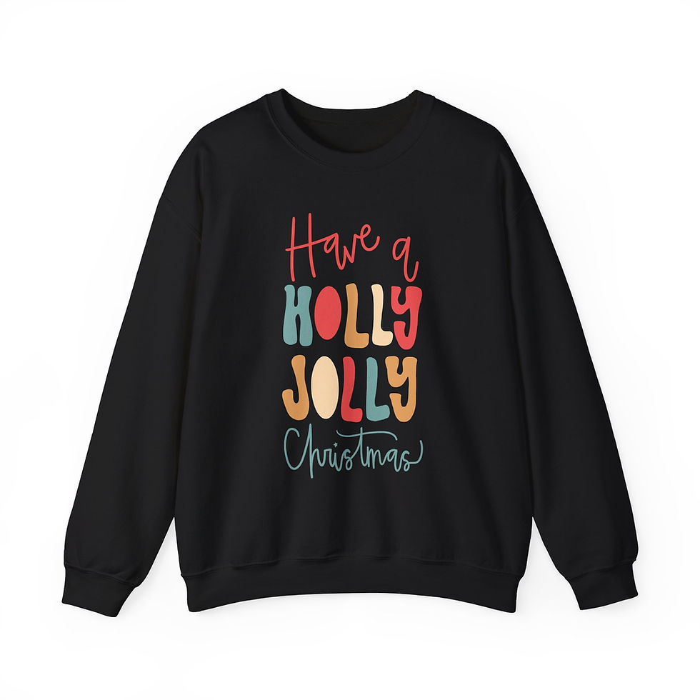 Thumbnail: Holly Jolly Christmas Crewneck Sweatshirt