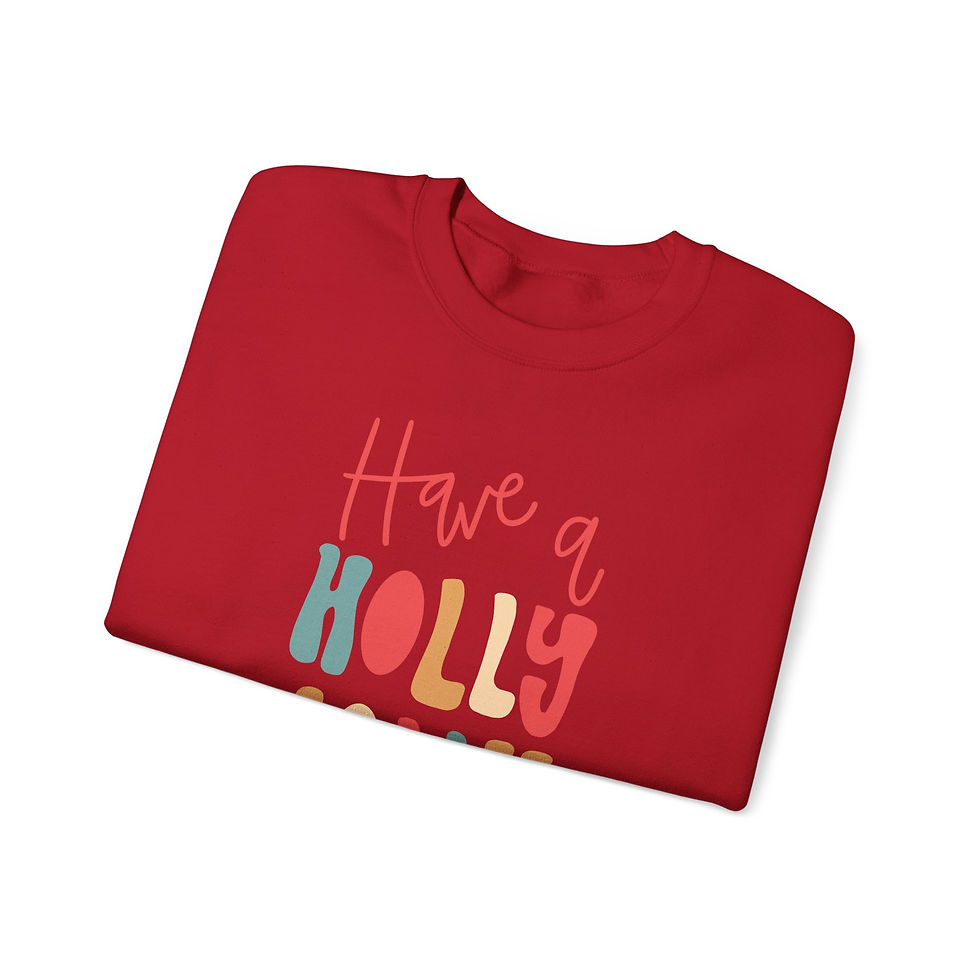 Thumbnail: Holly Jolly Christmas Crewneck Sweatshirt