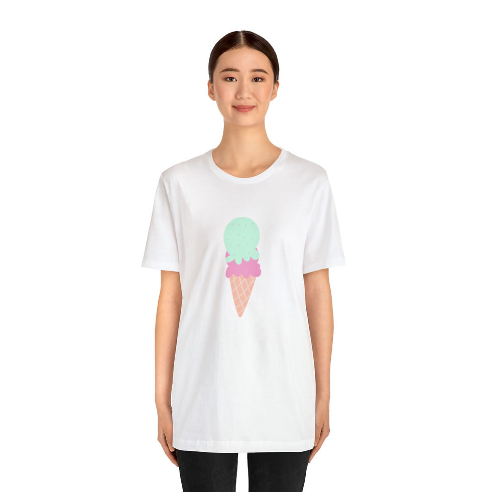 Thumbnail: Unisex Bluey Ice Cream Jersey Short Sleeve Tee