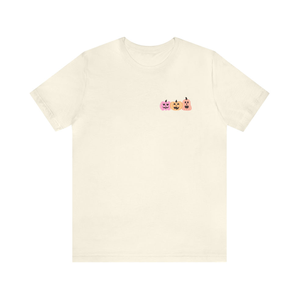 Thumbnail: Unisex Pumpkin Trio Jersey Short Sleeve Tee