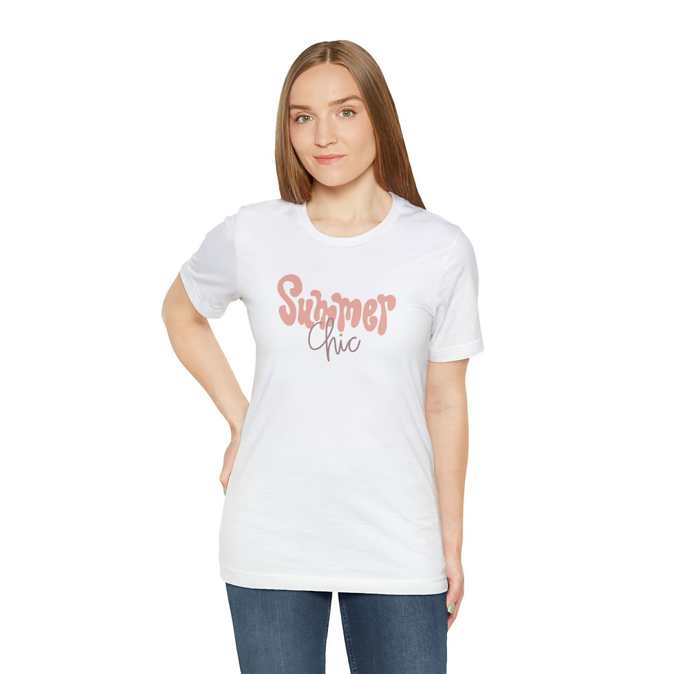 Thumbnail: Unisex Summer Chic Jersey Short Sleeve Tee