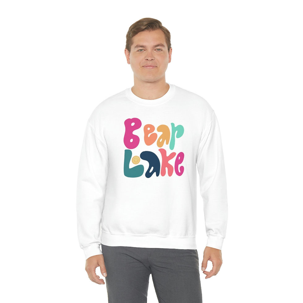 Thumbnail: Unisex Bubble Bear Lake Heavy Blend™ Crewneck Sweatshirt
