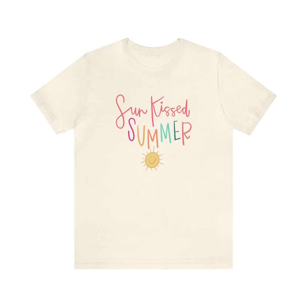 Thumbnail: Unisex Colorful Sun Kissed Summer Jersey Short Sleeve Tee