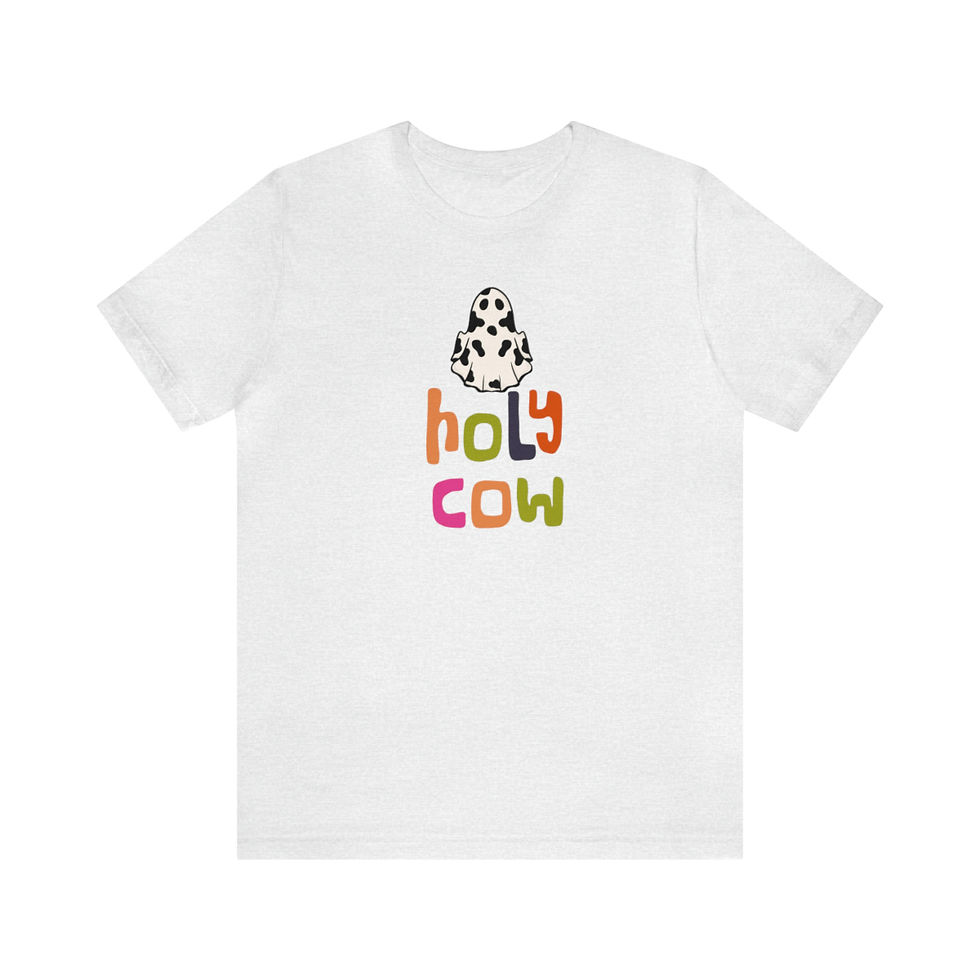 Thumbnail: Unisex Holy Cow Jersey Short Sleeve Tee