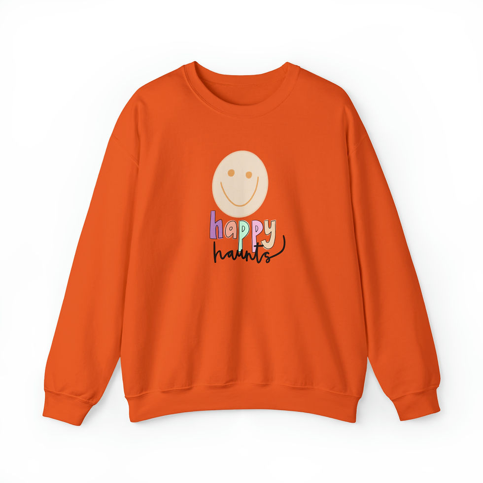 Thumbnail: Unisex happy haunts Heavy Blend™ Crewneck Sweatshirt