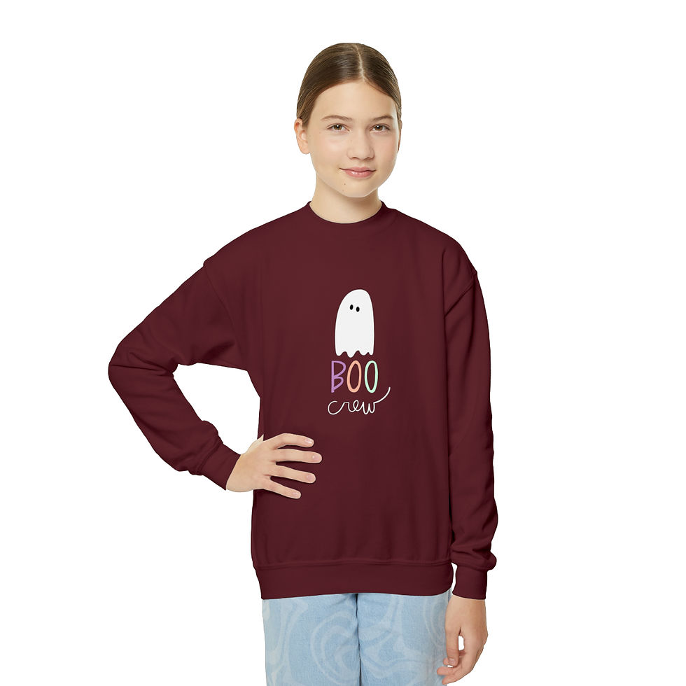 Thumbnail: Youth Boo Crew Crewneck Sweatshirt