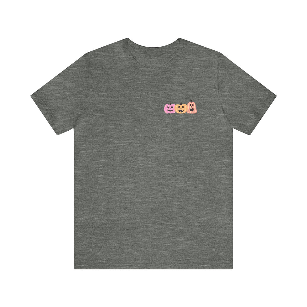 Thumbnail: Unisex Pumpkin Trio Jersey Short Sleeve Tee