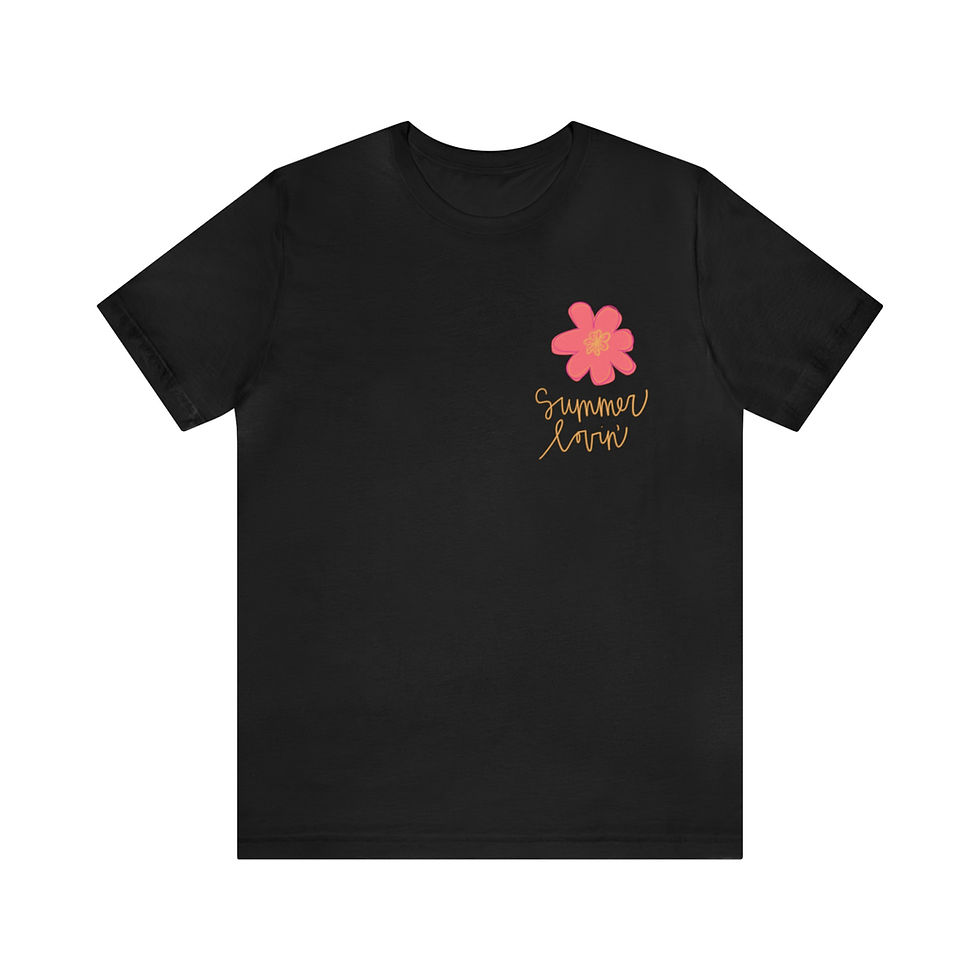 Thumbnail: Unisex Floral Summer Lovin' Jersey Short Sleeve Tee