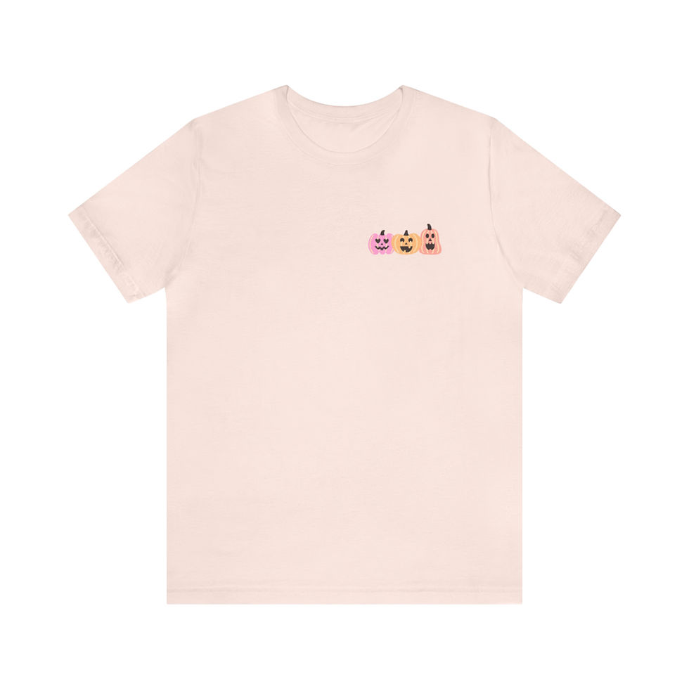 Thumbnail: Unisex Pumpkin Trio Jersey Short Sleeve Tee